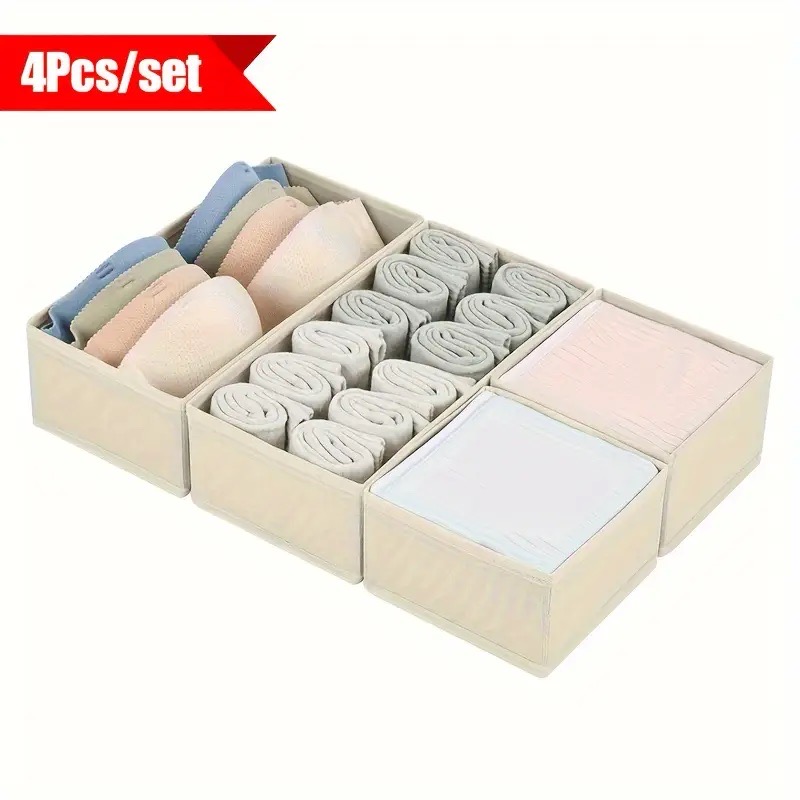 4pcs Foldable Drawer Organizer - огляд і ціна Baby Clothes Organiser