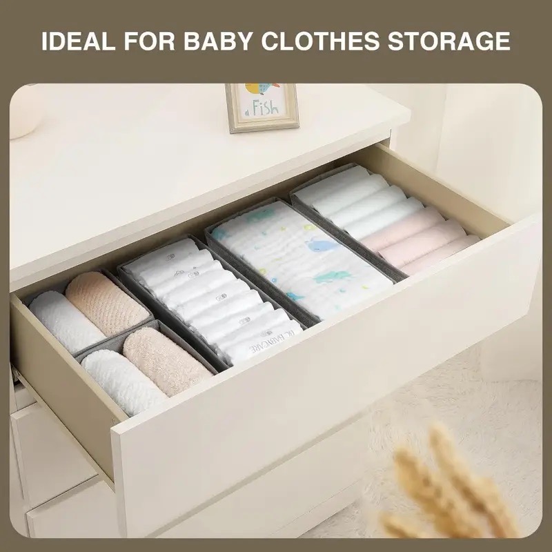 4pcs Foldable Drawer Organizer - огляд і ціна Baby Clothes Organiser