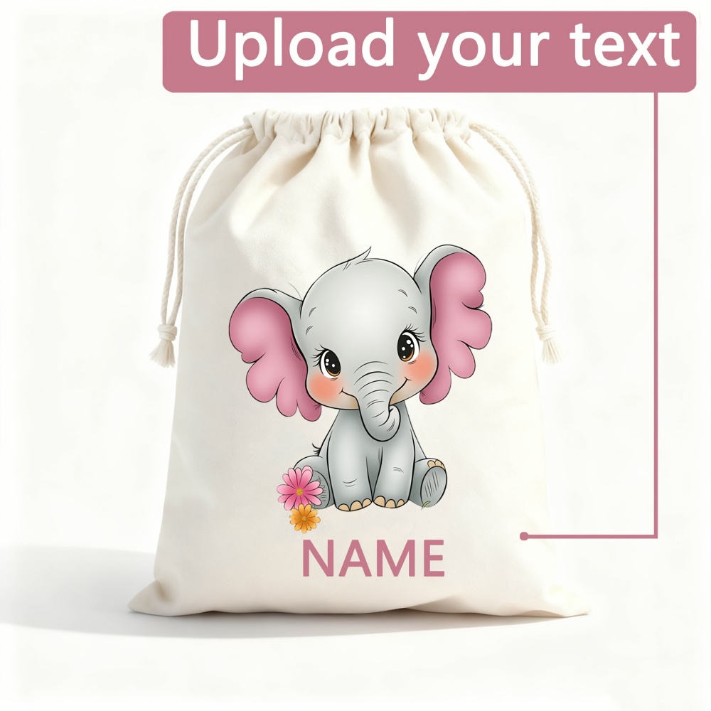 Custom Name Cartoon Baby Eleph - огляд і ціна Baby Clothing Elephant