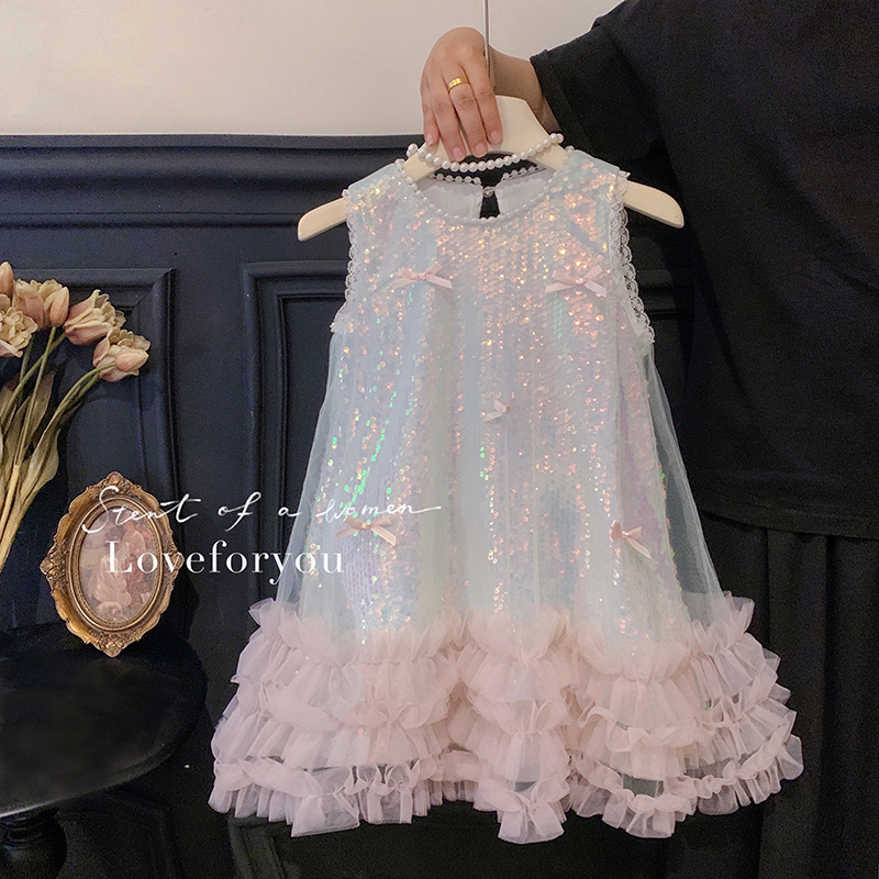 Girls Dress Summer New Childre - огляд і ціна Baby Clothing High End