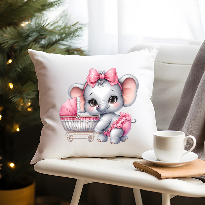Landscape Pink Baby Iron On Tr - огляд і ціна Baby Clothing Elephant