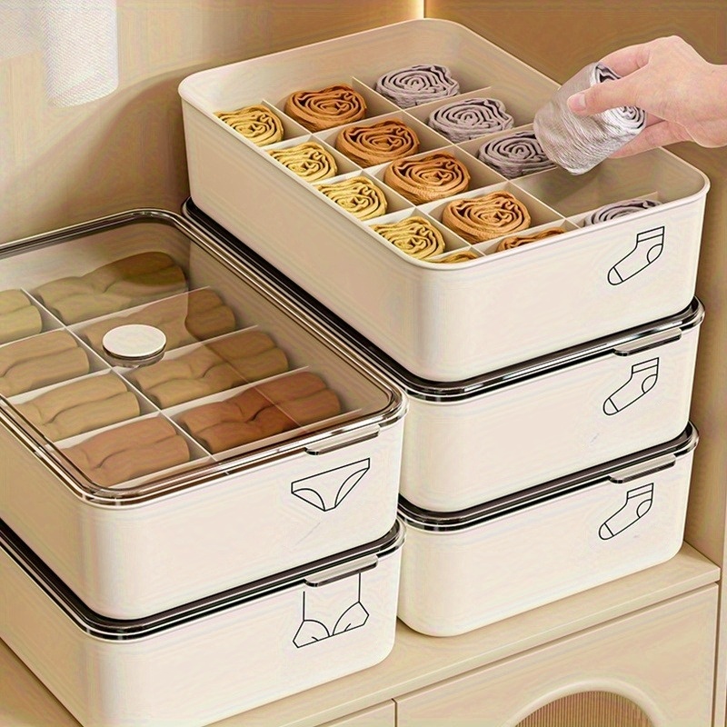3pcs White Plastic Underwear a - огляд і ціна Baby Clothes Organiser
