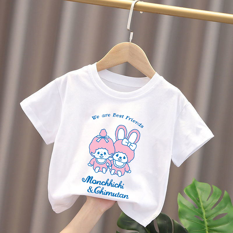 Monchhichi Kids T-shirts Anime - огляд і ціна Baby Clothing Unisex