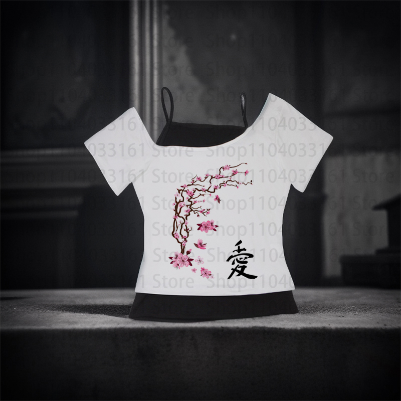 Y2k Tops T-shirt Gothic Woman  - огляд і ціна Baby Y2K Clothing