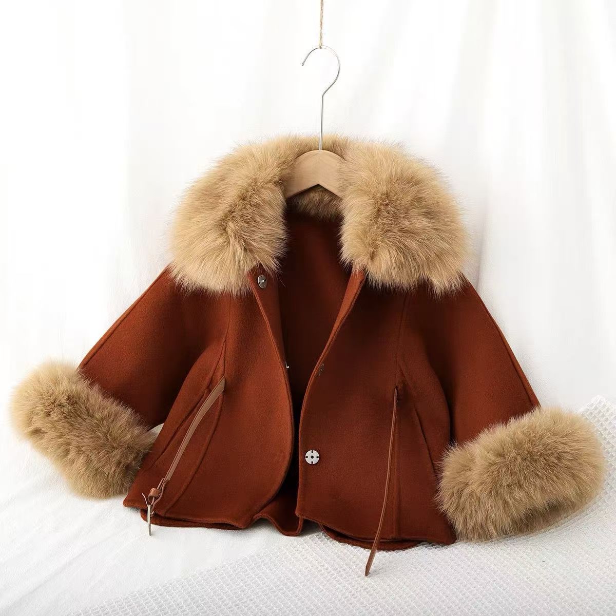 Girls' Double-sided Wool Coat  - огляд і ціна Baby Clothing High End