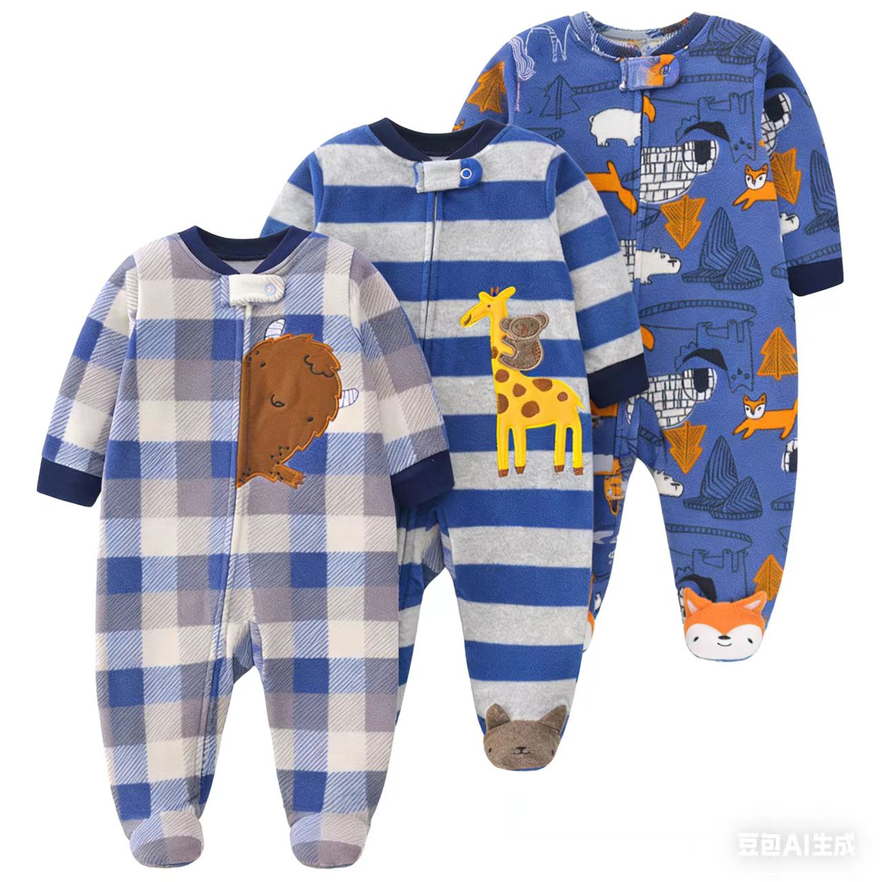 2026 Unisex Baby Romper Fleece - огляд і ціна Baby Clothing Zip