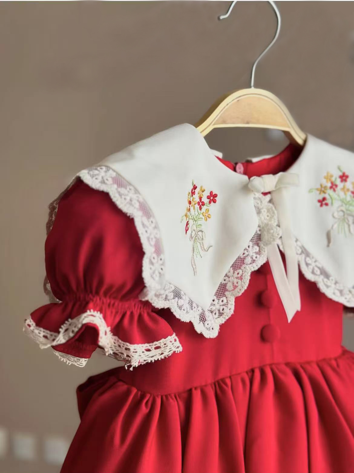 0-12Y Baby Girl Summer Red Emb - огляд і ціна Baby Z Clothing