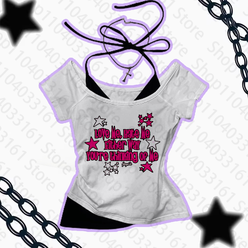 Aesthetic Clothing T-shirt Bab - огляд і ціна Baby Y2K Clothing