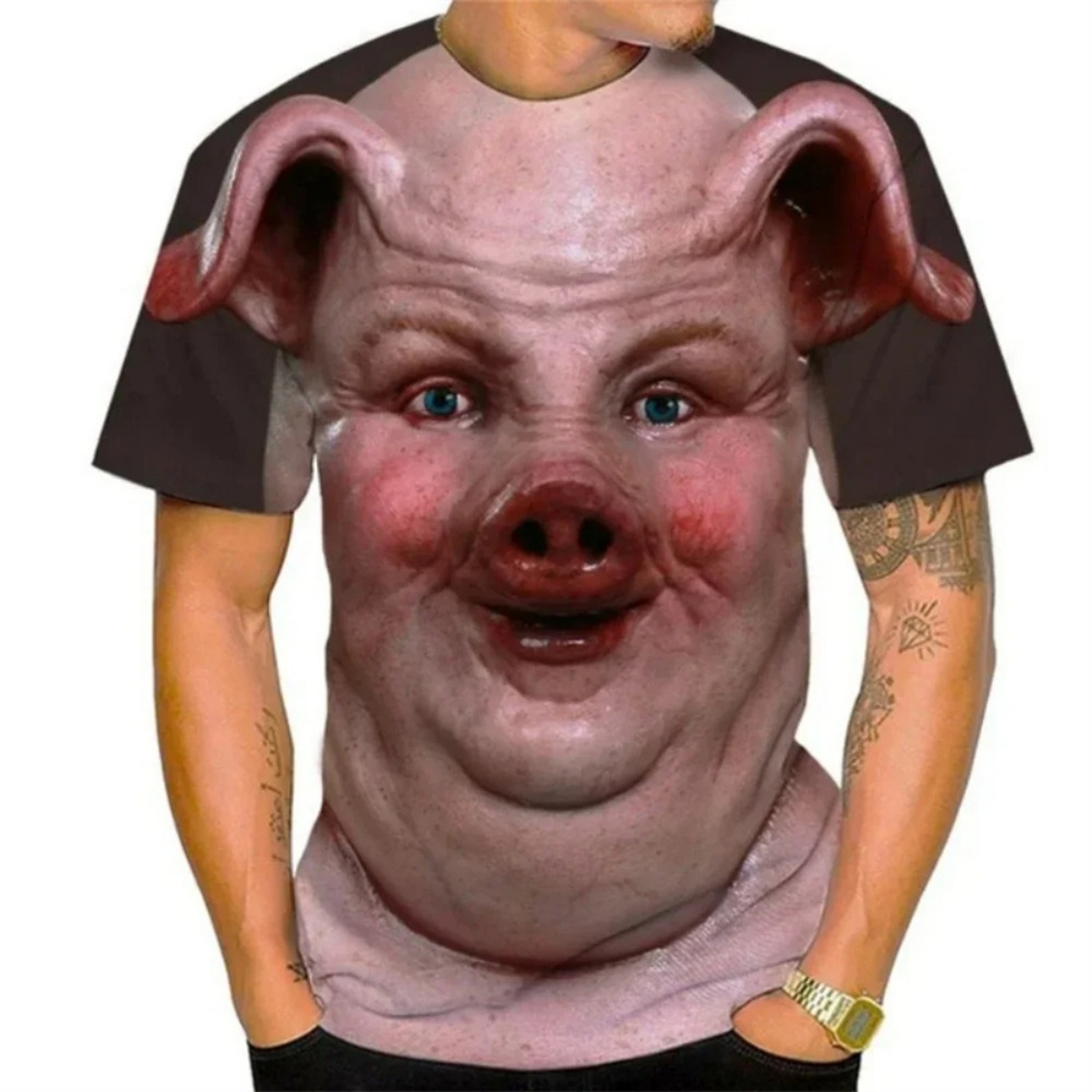 Summer Men T-shirt Summer 3D P - огляд і ціна Baby Y2K Clothing